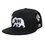 WHANG W85-CR-BLKBLK Chinese Letter Snapbacks Hat , Blk/Blk