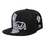 WHANG W86-CR-BLKBLK Monster Snapbacks Hat , Black/Black