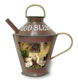 D. Lawless Hardware God Bless Watering Can Wall Hanger 24061
