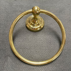 D. Lawless Hardware Towel Ring Polished Brass