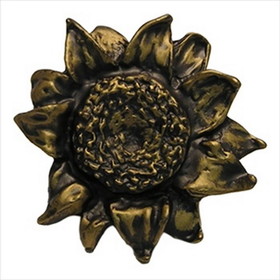 D. Lawless Hardware 3" Large Sunflower Knob Rubbed Bronze