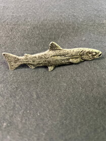 D. Lawless Hardware 3-1/2" Trout Right Facing Knob Matte Pewter