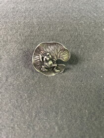 D. Lawless Hardware 1-1/4" Lily Pad Bright Pewter