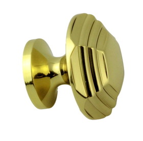 Amerock 1-1/4" Classical Hexagon Knob Solid Polished Brass