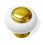 Amerock 1-1/4" Allison Porcelain Knob White with Solid Brass