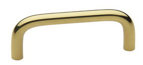Amerock 3-3/4" Wire Pull Solid Polished Brass