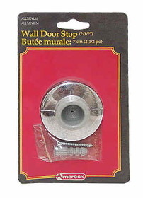 Amerock Amerock 2-1/4" Wall Door Stop Polished Aluminum AM-5330
