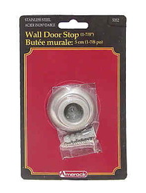 Amerock Amerock 1-7/8" Wall Door Stop Stainless Steel AM-5332