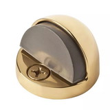 D. Lawless Hardware Solid Polished Brass Dome Door Stop For Floor 5334