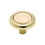 Amerock 1-1/4" Polished Brass Knob With Almond Plastic Center