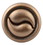 Amerock 1-1/4" Ying-Yang Knob Weathered Copper