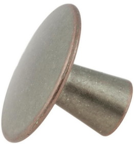 D. Lawless Hardware 1-9/16" Galleria 2 Knob Weathered Nickel with Copper Knob