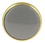 Amerock 1-1/4" Knob Solid Brass With Gray Acrylic Center
