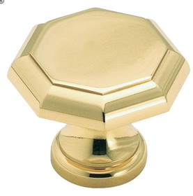 Amerock 1-1/8" Octagon Knob Solid Brass