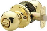 Copper Creek Hardware Privacy Door Set - Ball Style - Polished Brass - E Series - BK2030PB