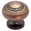 Amerock BP4258-WC (25-Pack) 1-3/16" Solid Brass Knob Weather Copper