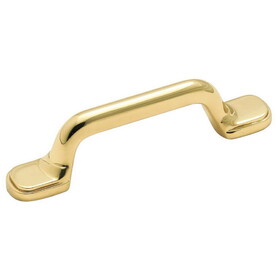 Amerock BP4261B (25-Pack) 3" Solid Brass Arch Pull Polished Brass