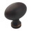 Amerock BP53014-ORB (25-Pack) 1-3/8" Oval Knob Oil Rubbed Bronze