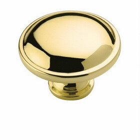 Amerock BP53015-3 (25-Pack) 1-1/4" Knob Polished Brass