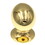 Amerock BP53018-3 (25-PACK) 1-3/8" Oval Smooth Knob Polished Brass