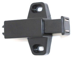 D. Lawless Hardware Black Single Magnetic Touch Latch - No Strike -  1 3/4"