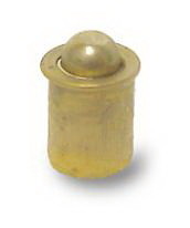 D. Lawless Hardware Bullet Catch - 1/4" Diameter Brass Plated Steel - BULLET ONLY - No Strike