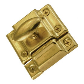 D. Lawless Hardware Door Catch  2-3/16" (Twist)  Brass Plated  With Screws C21-C43005BP