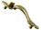 Continental Brass 3" Verticle Door Pull With Thumb Grip Antique Satin Brass