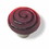 Liberty Hardware 1-3/8" Glass Swirl Knob Red with Satin Nickel
