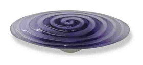 Liberty Hardware 3-3/4" Betsy Fields Swirl Pull Purple with Satin Nickel