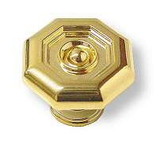 Liberty Hardware Octagonal Polished Gold 1-1/8