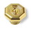 Liberty Hardware 1-1/8" Octagonal Knob Polished Gold