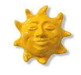 Liberty Hardware 1-1/8" Smiling Sun Knob Yellow