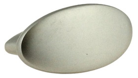 D. Lawless Hardware 1-5/8" Oval Knob Matte Chrome