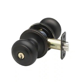 Copper Creek Hardware Keyed Entry Knob Set - Colonial Style - Tuscan Bronze - E Series - CK2040