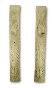 D. Lawless Hardware Angel Wood Carvings - Left & Right CL-014
