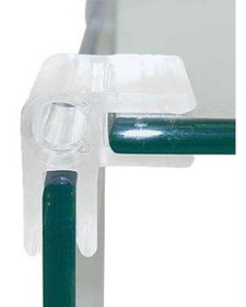 D. Lawless Hardware Clear Plastic Display Connector  2-Way 90 Degree Corner CM200-2-WAY