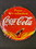 D. Lawless Hardware Coca Cola Advertising Tin - Round - "Pause...Go refreshed"