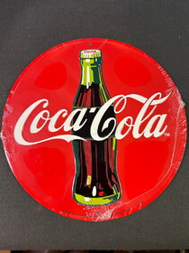 D. Lawless Hardware (50-Pack) Round Red Coca-Cola Tin Sign