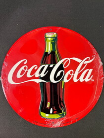 D. Lawless Hardware Round Red Coca-Cola Tin Sign