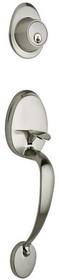 Copper Creek Hardware Single Cylinder Handleset - Colonial Style - Satin Stainless - M Series - CZ2610