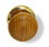 Gainsborough 1-3/8" Oakleigh Knob Oak And Brass Backplate