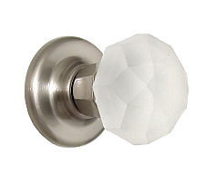 Amerock 1-3/8" Ensembles Knob Frosted Crystal with Satin Chrome Base