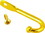 D. Lawless Hardware Jewelry Box Necklace Hook - Gold Finish - 3mm (25 PER BAG)