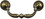 D. Lawless Hardware 3-3/4" Colonial Revival Pull Antique Brass