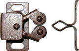 D. Lawless Hardware Double Roller Catch Statuary Bronze