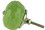 D. Lawless Hardware 1-5/8" Leaf Imprints Ceramic Knob Green