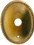 D. Lawless Hardware 1-1/2" Stamped Brass Oval Backplate with Rope Edging