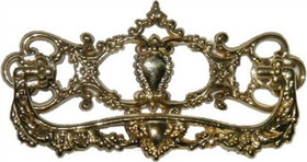 D. Lawless Hardware 3" Victorian Style Oval Bail Pull Cast Brass