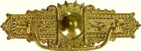 D. Lawless Hardware 3" Eastlake Victorian Style Pull Stamped Brass